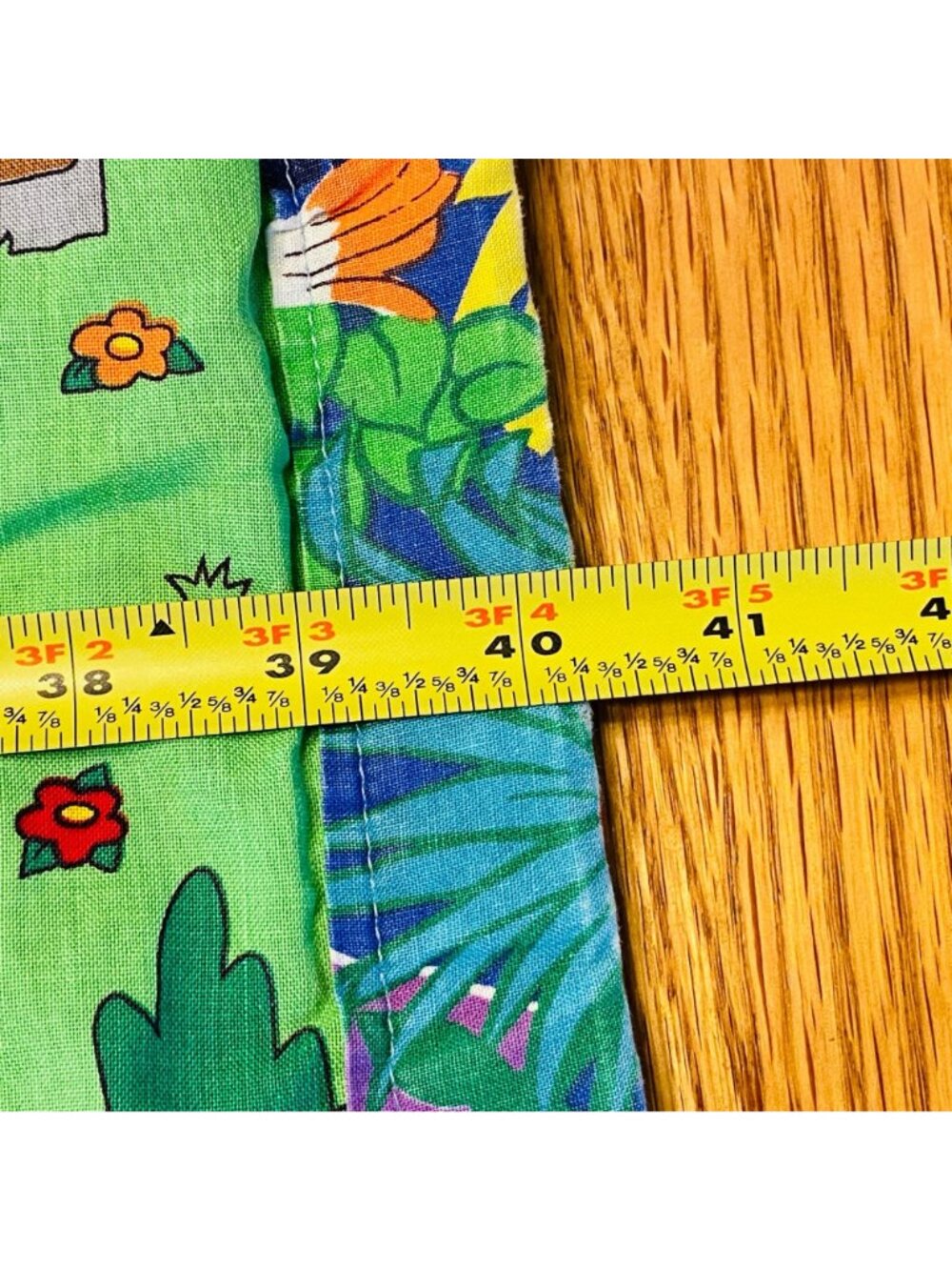 Jungle Safari Baby Blanket With Colorful Animal Print & Play Map Reverse Side - Picture 10 of 11